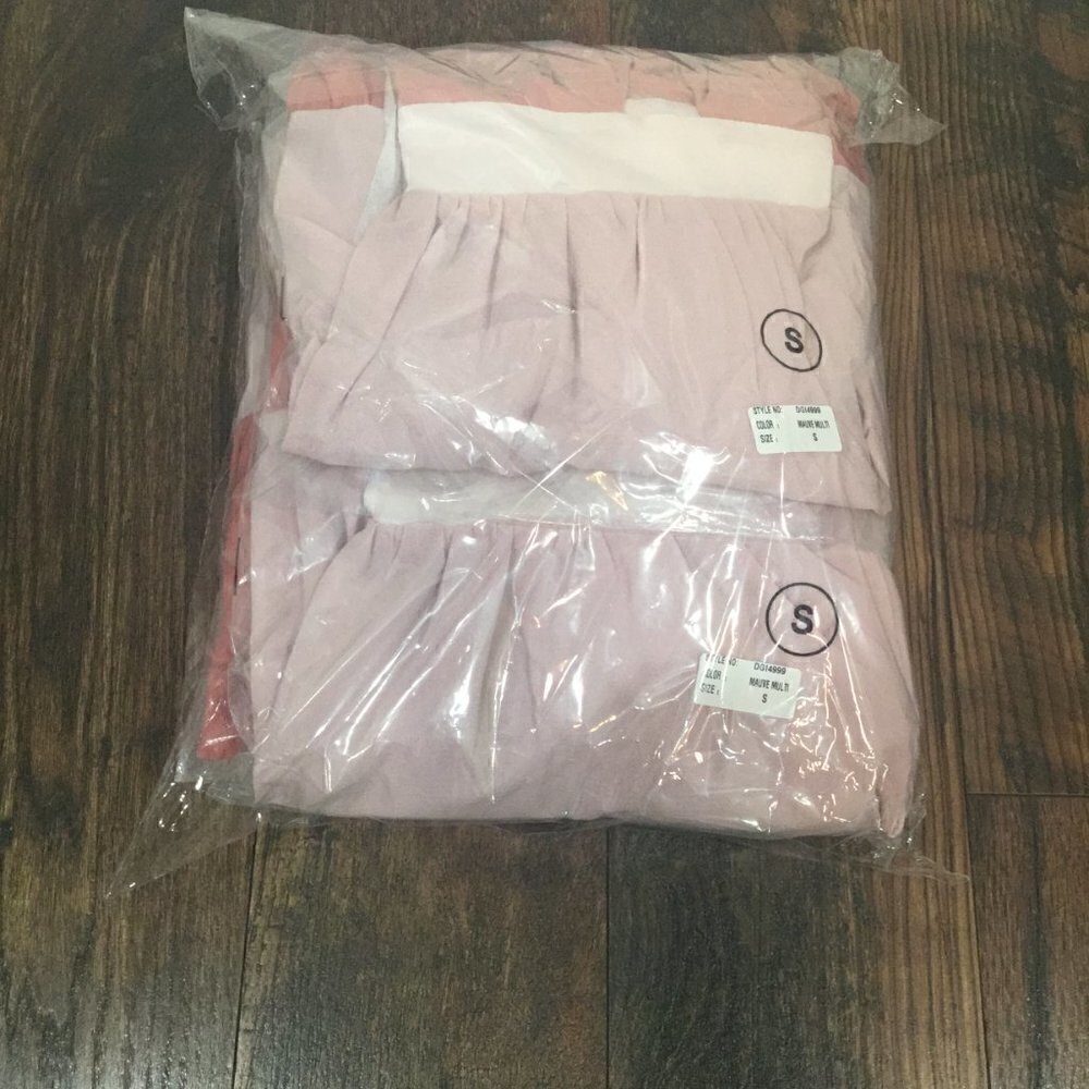 Colorblock Pink White Halter SunDress FINAL PRICE - Picture 2 of 5